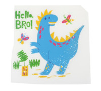 Термотрансфер Hello, Bro! 12,5 на 12 см.