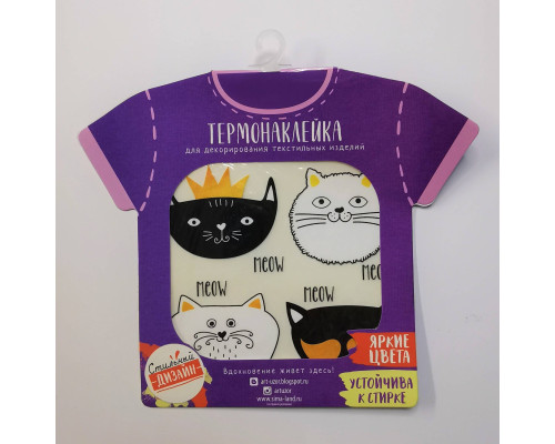 Термонаклейка Коты набор