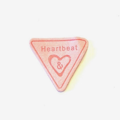 Нашивка Heatbeat 4,0 см. Розовый