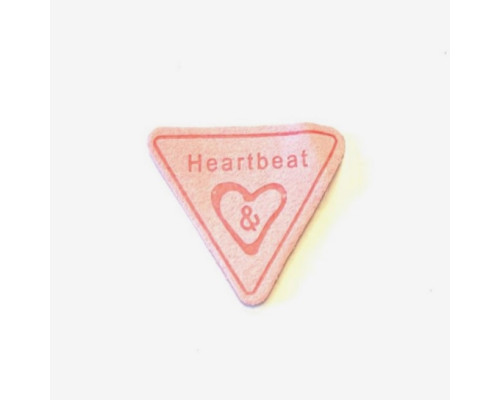 Нашивка Heatbeat 4,0 см. Розовый