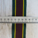 Лампас репсовый Бордо-зеленый-желтый