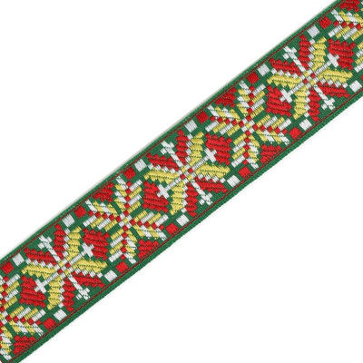 Лента жаккардовая Славянский узор 3,2 см.