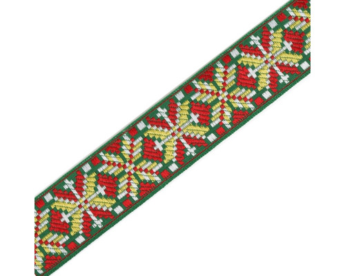 Лента жаккардовая Славянский узор 3,2 см.