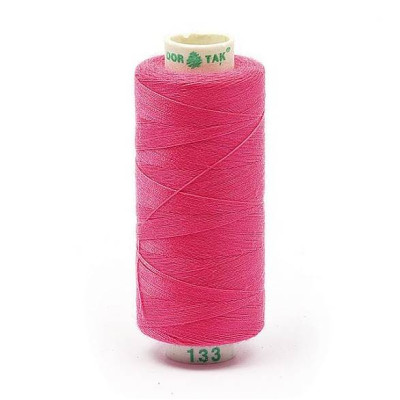 Нитки бытовые Dor Tak 40/2 366м 100% п/э, цв.133 РОЗОВЫЙ