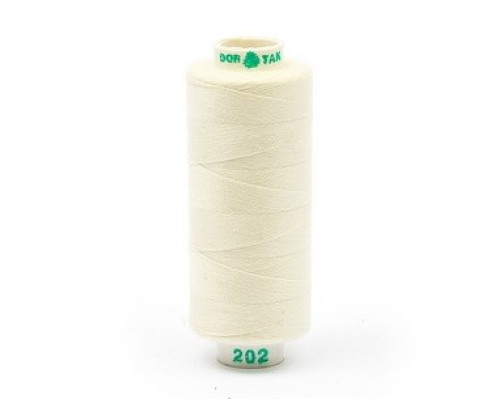 Нитки бытовые Dor Tak 40/2 366м 100% п/э, цв.202 ЭКРЮ