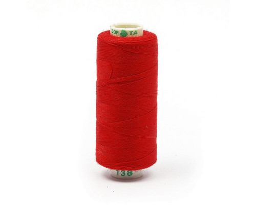 Нитки бытовые Dor Tak 40/2 366м 100% п/э, цв.138 КРАСНЫЙ