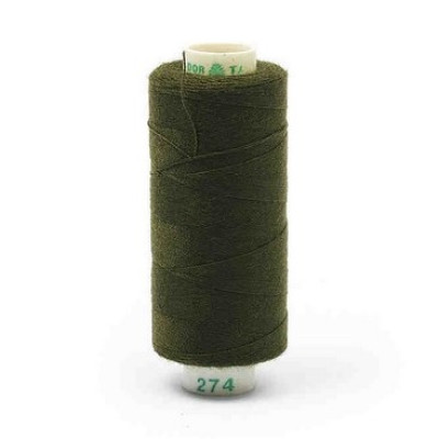 Нитки бытовые Dor Tak 40/2 366м 100% п/э, цв.274 ОЛИВКОВЫЙ