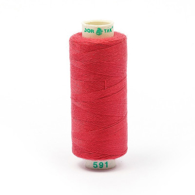 Нитки бытовые Dor Tak 40/2 366м 100% п/э, цв. 591 РОЗОВЫЙ