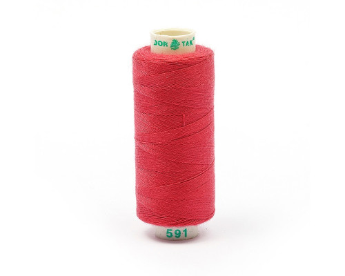 Нитки бытовые Dor Tak 40/2 366м 100% п/э, цв. 591 РОЗОВЫЙ