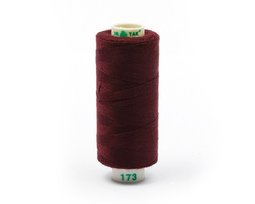 Нитки бытовые Dor Tak 40/2 366м 100% п/э, цв. 173 МАРСАЛА (БОРДОВЫЙ)