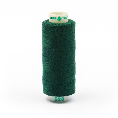 Нитки бытовые Dor Tak 40/2 366м 100% п/э, цв.620 ЗЕЛЕНЫЙ