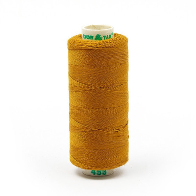 Нитки бытовые Dor Tak 40/2 366м 100% п/э, цв.453  РЫЖИЙ