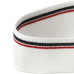 Подвяз трикотажный Белый с черной и красной полоской 3,5х80 см.
