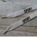 Шнурок плоский белый SPORT 130 см.
