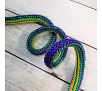 Шнур круглый 8 мм. Желтый/фиолет/синий/зеленый