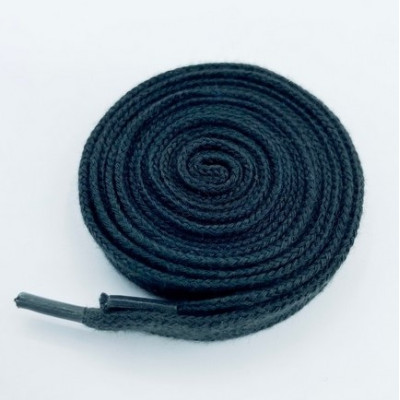 Шнурок плоский Темно-серый 140 см.