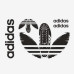 Термотрансфер Кеды Adidas черный 15 на 25 см.