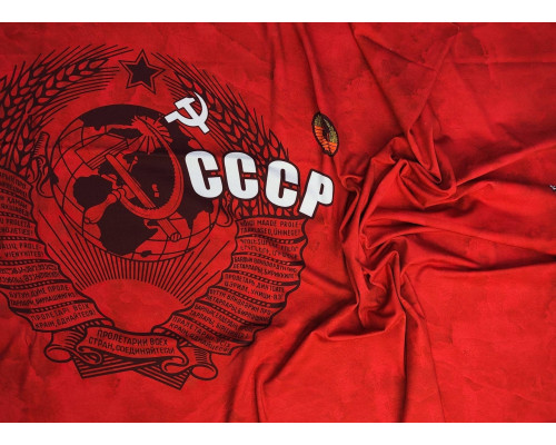 Кулир-купон принт СССР (Купон 72 на 180 см.)