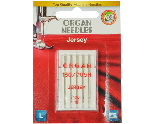 Иглы ORGAN Джерси для бытовых швейных машин № 100