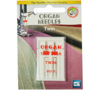 Иглы ORGAN Twin для бытовых швейных машин № 80
